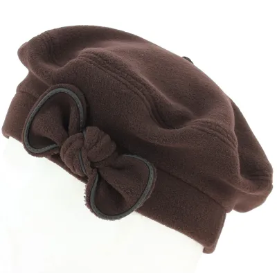 Brown Fleece Beret - Traclet Reference: 11122 | Traclet Hat Shop
