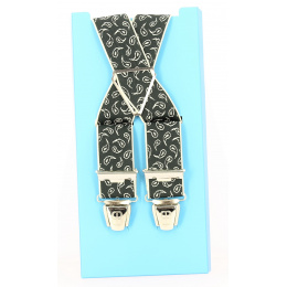 Fancy Caloire Khaki Suspenders - Traclet