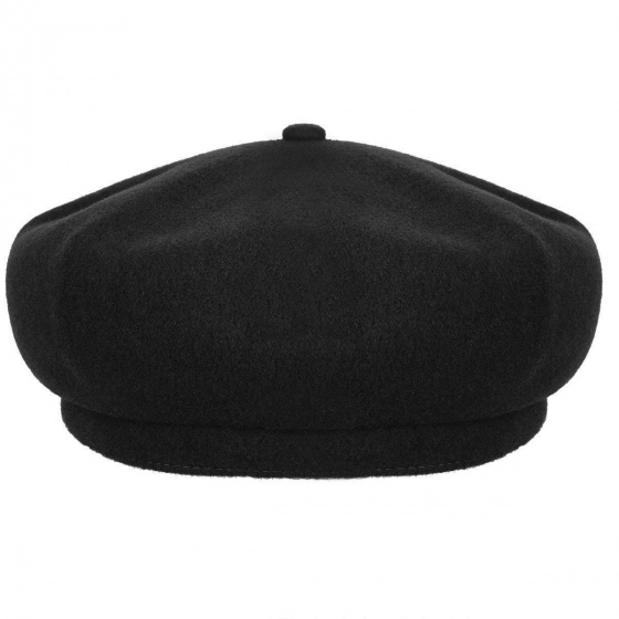 Jax Black Wool Beret - Kangol