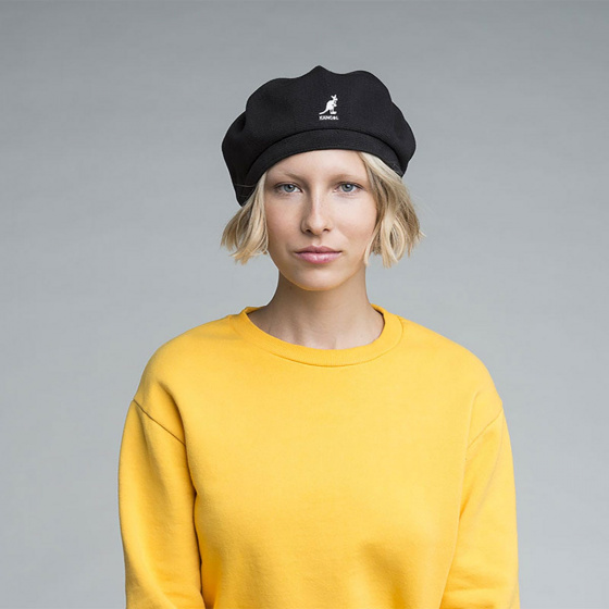 Jax Black Wool Beret - Kangol