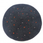 Grey fancy wool beret