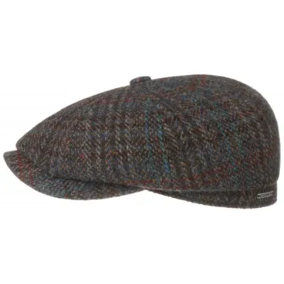 Casquette Hatteras Harris Tweed Marine- Stetson Reference : 11164 | Chapellerie Traclet