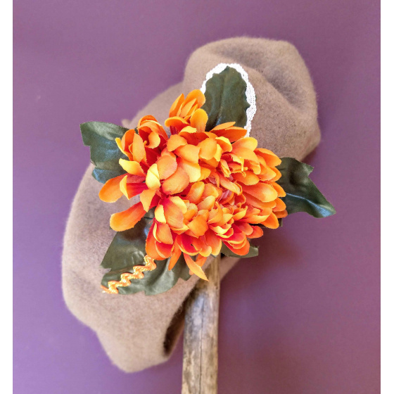 Mushroom Beret: Unique French Creation by Traclet workshops