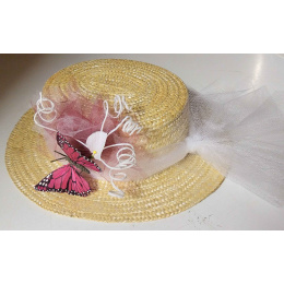 Canotier Papillon Sauvage / Unique creation by Ateliers de la Chapellerie TRACLET