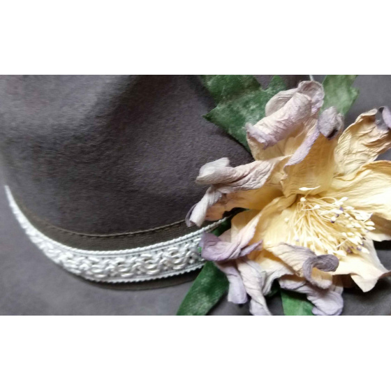 Chapeau Fédora Fashionista Vintage/ Création Française des Ateliers de la Chapellerie TRACLET