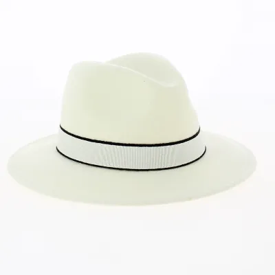 White wool fedora Reference: 11156 | Traclet Hat Shop