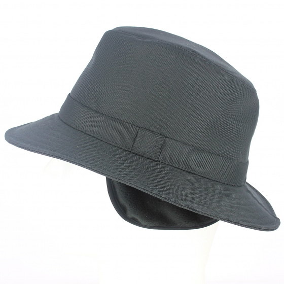 Crambes Olive Traveller Cyrille Hat with Ear Flaps