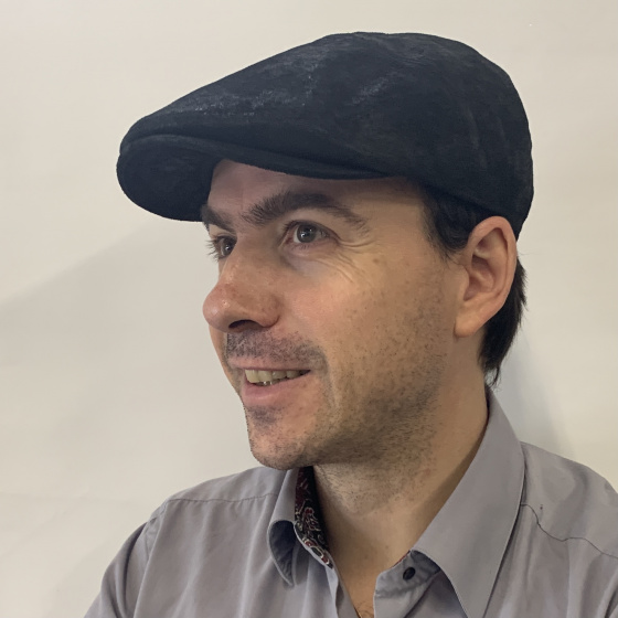 black leather cap - classic cap