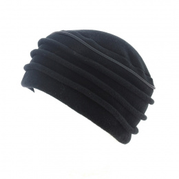 Black fleece hat -Traclet