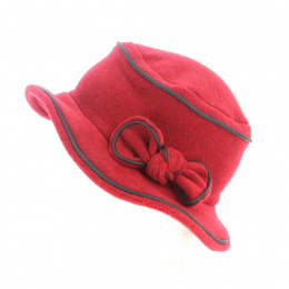 Chapeau Bob polaire Corine rouge Made in France - Traclet