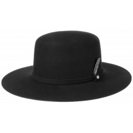 Chapeau Amish Feutre laine Noir  - Stetson