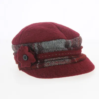 Helenn Wool Newsboy Cap Brown - Mtm Reference: 8483 | Traclet Hat Shop