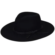 Traveller Piston Felt Hat Black - Bailey Reference: 4528 | Traclet Hattery