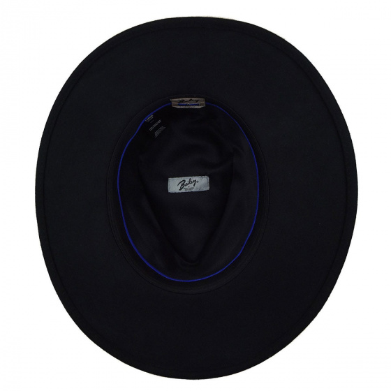 Chapeau Traveller Piston Feutre Noir - Bailey