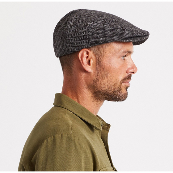 Casquette Hooligan Noir Gris - Brixton Casquette Hooligan Noir Gris - Brixton