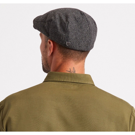 Casquette Hooligan Noir Gris - Brixton Casquette Hooligan Noir Gris - Brixton
