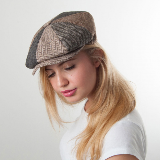 casquette irlandaise patchwork femme