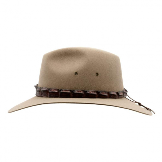 Chapeau Traveller Coolabah Feutre Poil Bran - Akubra Chapeau Traveller Coolabah Feutre Poil Bran - Akubra