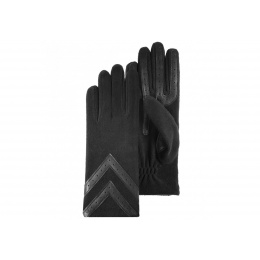 Gant Femme Tactiles Polaire Recyclée Noir - Isotoner