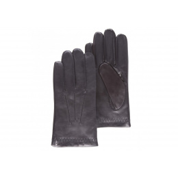 Gants homme en cuir noir -Isotoner
