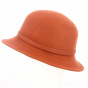 Milan Cloche Hat Felt Brick - Traclet