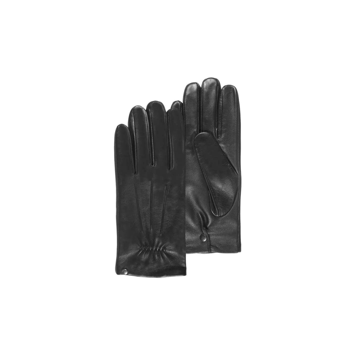Men's black leather gloves -Isotoner Reference: 11273 | Chapellerie Traclet
