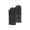 Gants homme en cuir noir -isotoner Reference : 11273 | Chapellerie Traclet