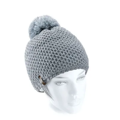 Bonnet tricoté français - Le Drapo argent Reference : 3960 | Chapellerie Traclet