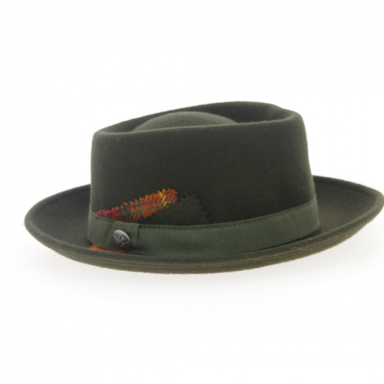 Green Taffta Hat for Women
