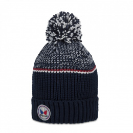 Lespi Navy Pom-Pom Beanie - Pipolaki
