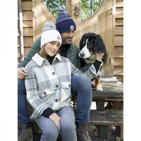 Lespi Navy Pom-Pom Beanie - Pipolaki