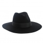 Fedora Navy Wide Brim Hat -The Author - Traclet