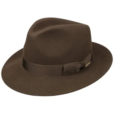 brown fur felt bogart hat - penn brown - stetson Reference: 389 | Traclet Hat Shop