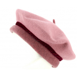 Béret Femme Ambrines Rose Laine- Traclet