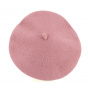 Women's Ambrines Pink Wool Beret - Traclet