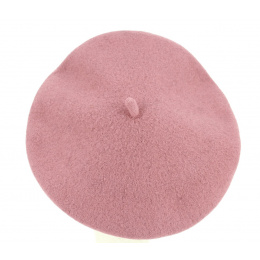 Women's Ambrines Pink Wool Beret - Traclet