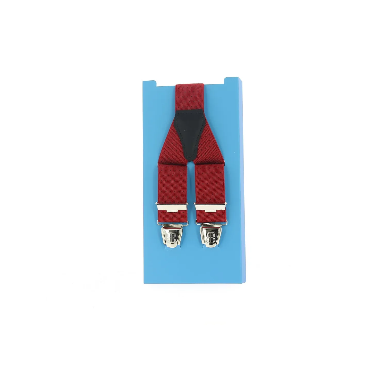 Red suspenders with small black dots Reference: 11388 | Traclet Hat Shop