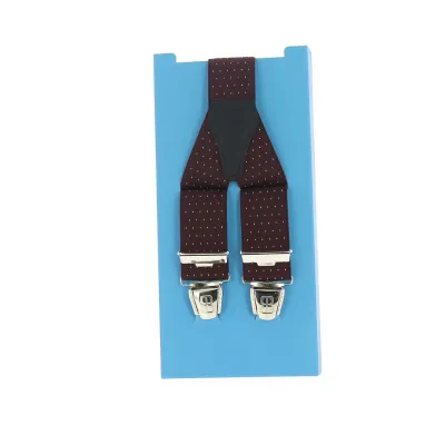 Bretelle avec petit point blanc - Bordeaux Reference : 11389 | Chapellerie Traclet