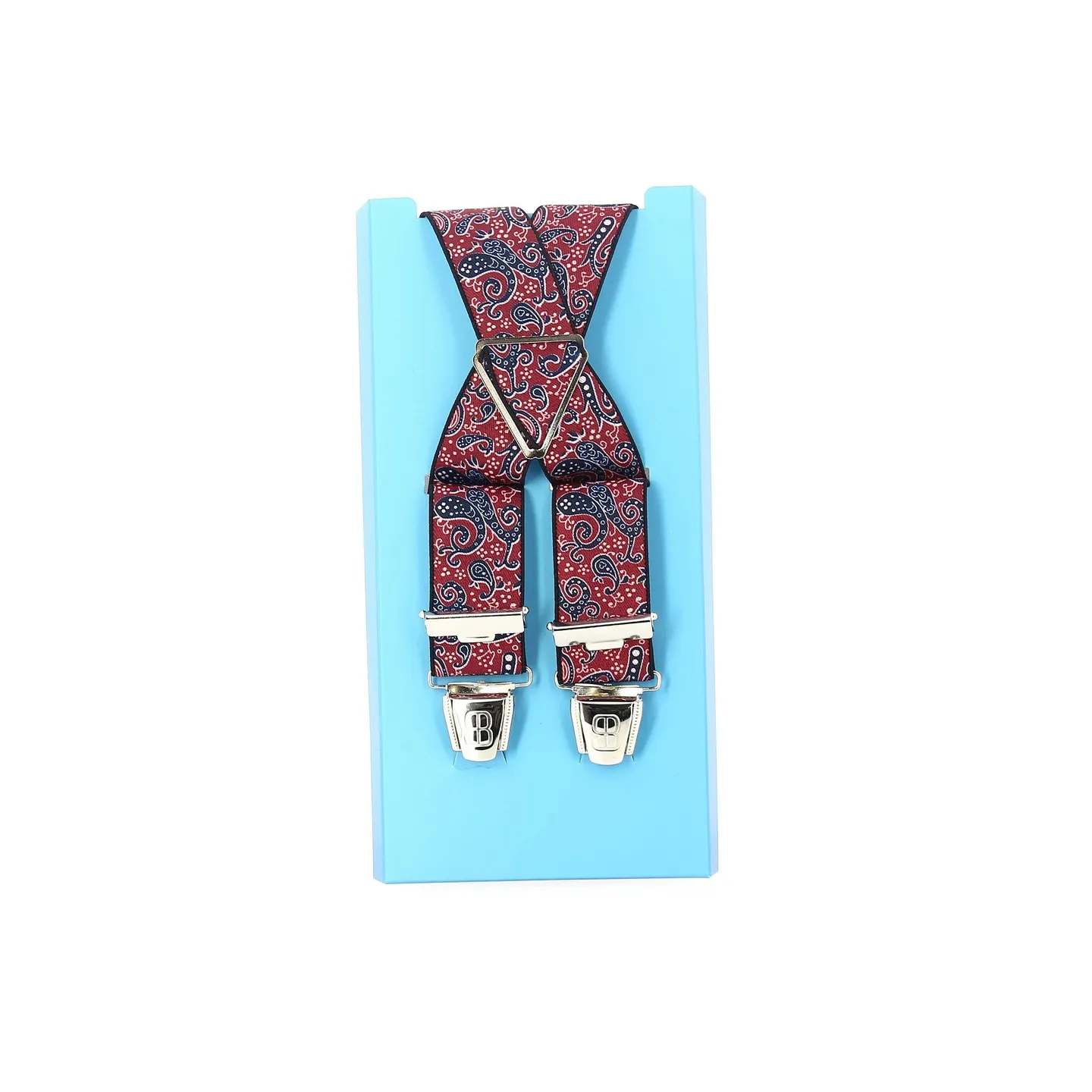 Fancy bandana style suspenders - Red Reference: 11405 | Traclet Hat Shop