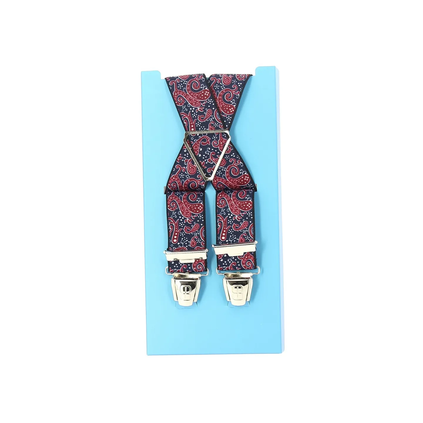 Bretelle fantaisie style bandana - bleu marine Reference : 11407 | Chapellerie Traclet
