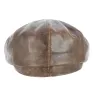 Houston Aged Leather Hatteras Cap - Crambes Reference: 11438 | Traclet Hat Shop