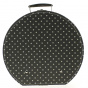 Hat Box: brown with beige polka dots - Traclet