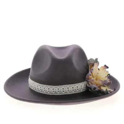 Vintage Fashion Fedora Hat / French Creation from TRACLET Millinery Workshops Reference: 11207 | Traclet Millinery