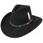 Black Vitafelt Western Forks Hat - Stetson