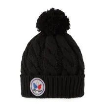Alpina Children's Pompom Beanie Black - Pipolaki - Traclet Hat Shop Reference: 7211 | Traclet Hat Shop