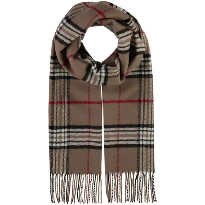 Glasgow Beige Plaid Scarf - Traclet Reference: 710 | Chapellerie Traclet