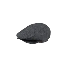 Oslo Chevron Grey Wool Flat Cap - Barts Reference: 11455 | Traclet Hat Shop