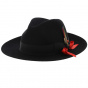 Ladybug Fedora Hat: French creation made of 100% rabbit fur from TRACLET Hat Making Workshops
