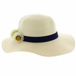 Pâquerette Wide-brimmed Hat: French Creation, model from TRACLET Millinery workshops