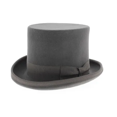 Chapeau Haut De Forme Feutre Laine Gris - Guerra Reference : 11465 | Chapellerie Traclet